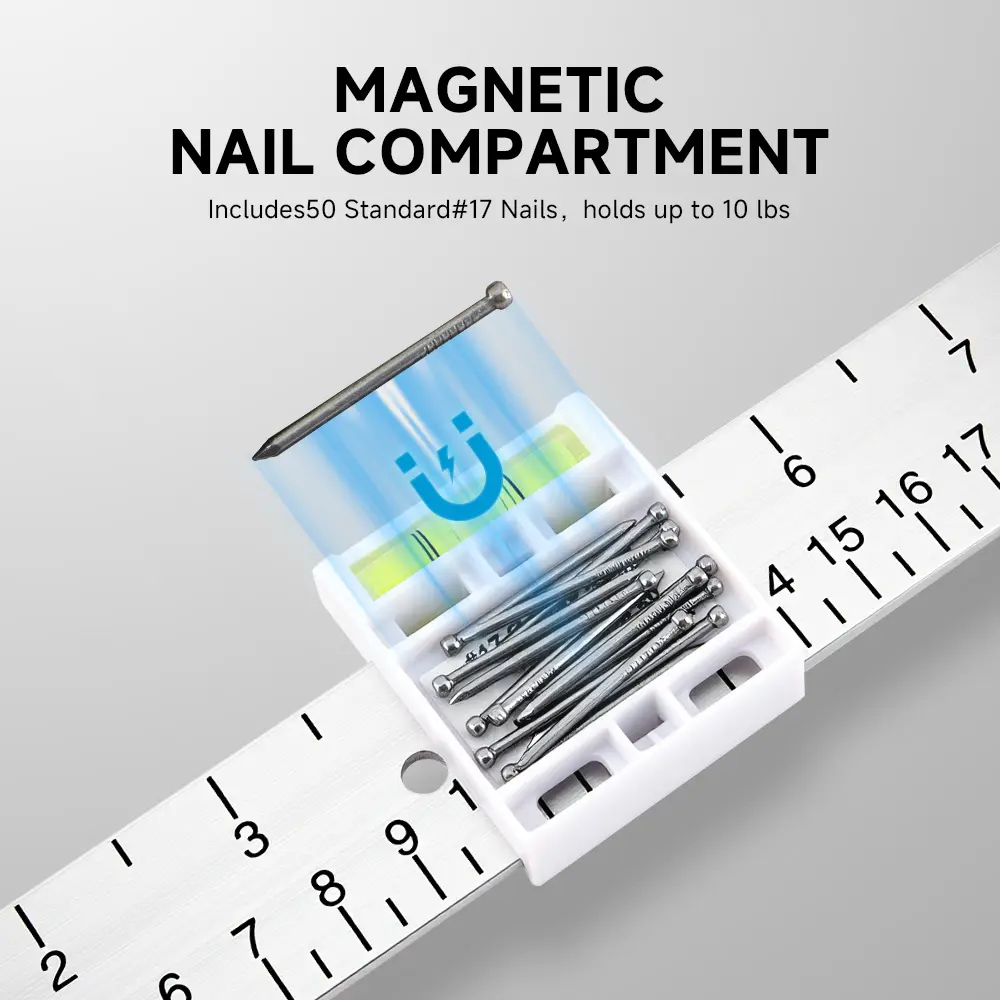 Picture Hanging Tool with Level & Ruler