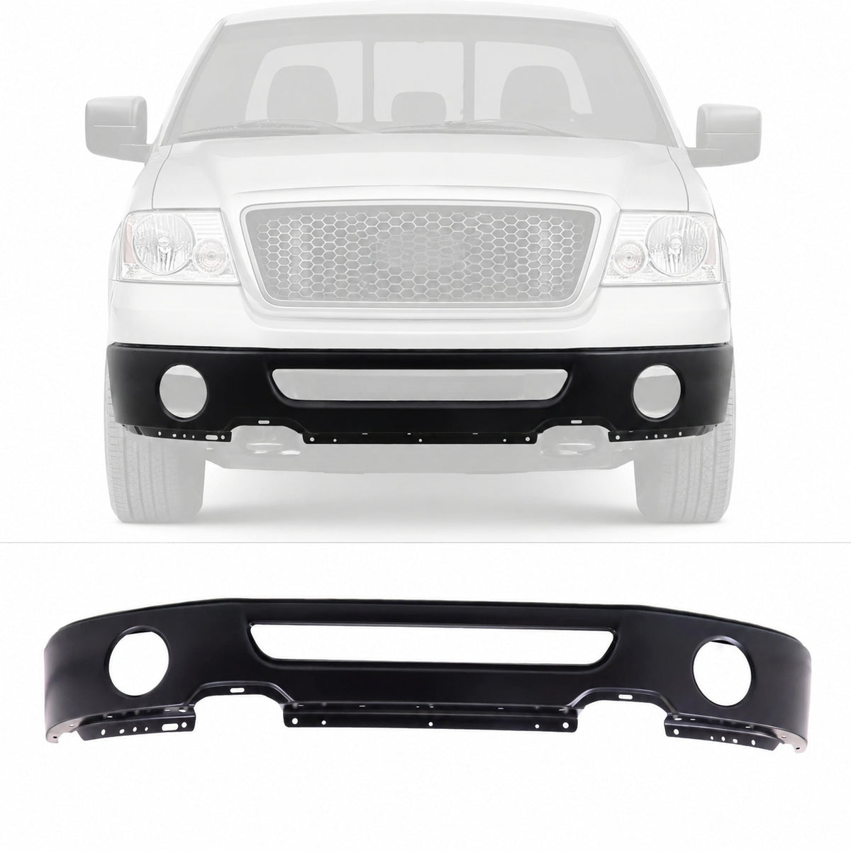 Front Bumper Face Bar Fit For Ford F-150 FO1002401 6L3Z17757DAPTM New