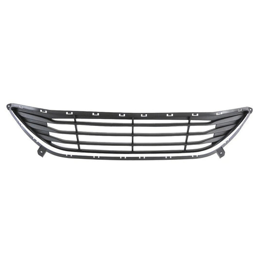Front Lower Bumper Cover Grille w/ Chrome Molding For 2011-2013 Hyundai Elantra