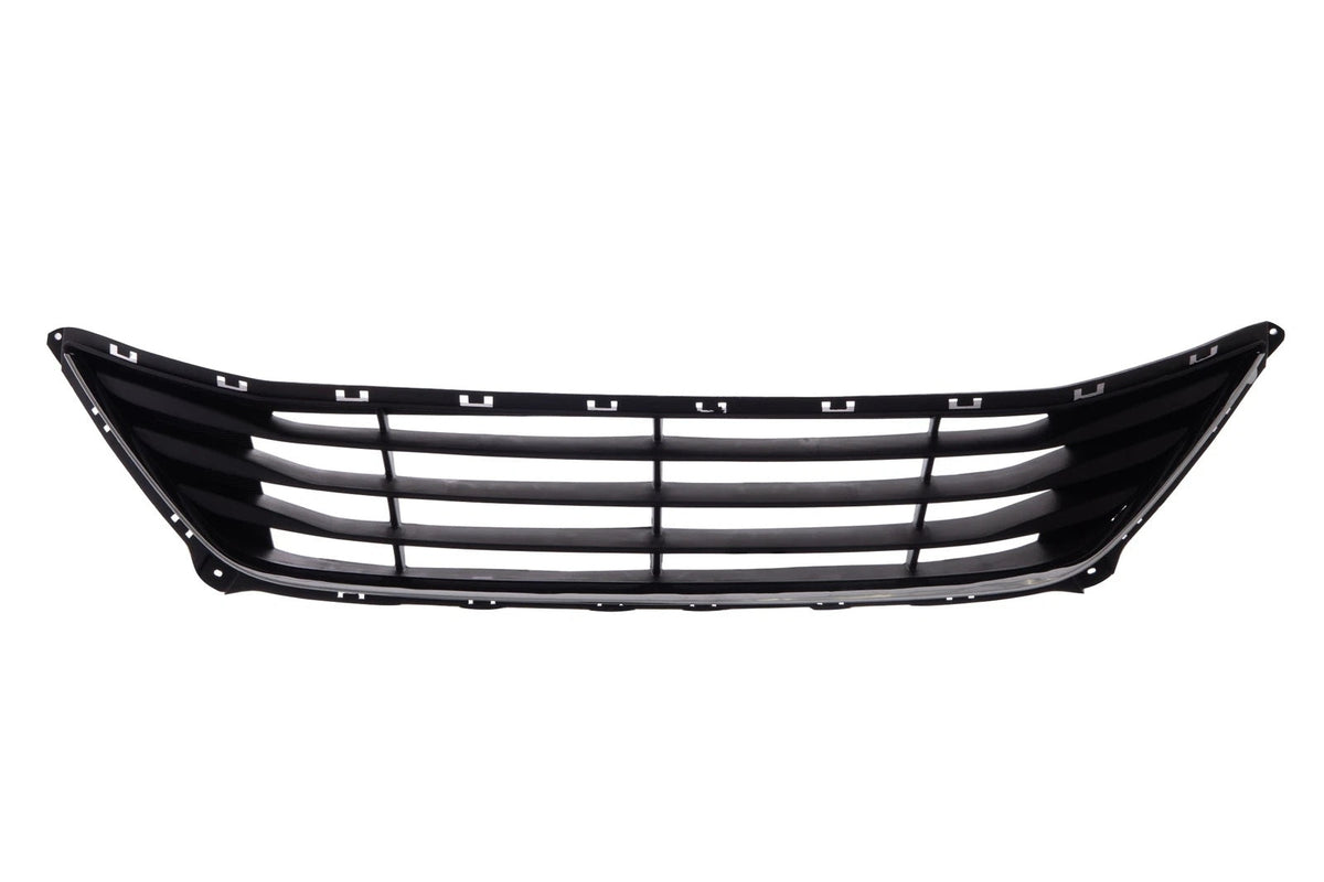Front Lower Bumper Cover Grille w/ Chrome Molding For 2014-2016 Hyundai Elantra