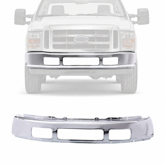 Front Bumper Face Bar For Ford Super Duty Pickup FO1002392 5C3Z17757BA CHROME