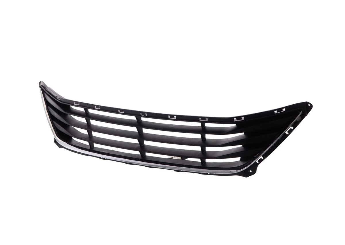Front Lower Bumper Cover Grille w/ Chrome Molding For 2014-2016 Hyundai Elantra