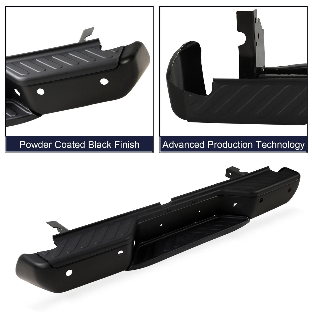 Rear Step Bumper Face Bar for Nissan Frontier 2013-2021 Black NI1103126