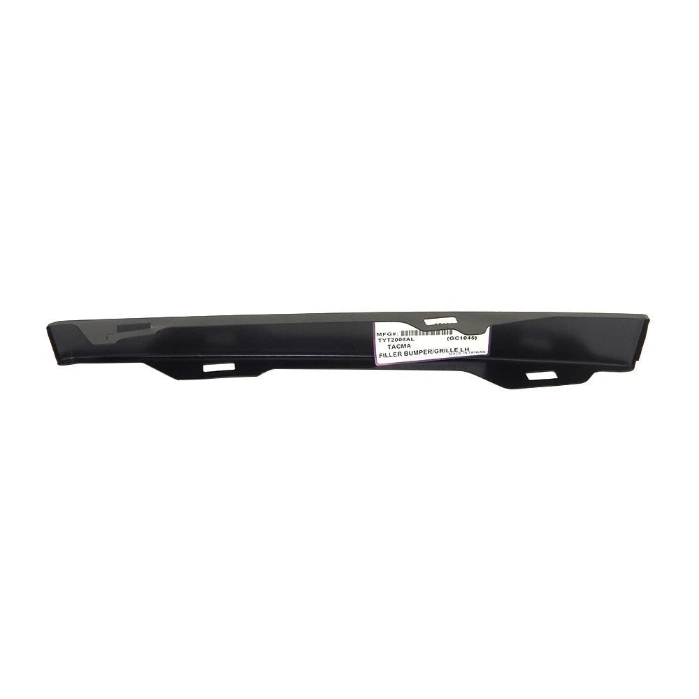 Toyota Tacoma Front Left Bumper Filler – Black Matte Plastic Driver Side 2WD (TO1088101 / 5251335010)
