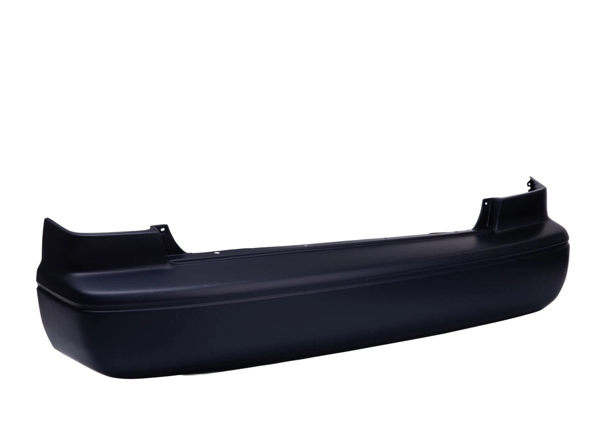 Black Plastic Bumper Cover Rear for 2000-2001 Toyota Camry CE LE XLE Model Sedan