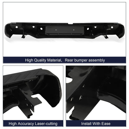 Rear Step Bumper Face Bar for Nissan Frontier 2013-2021 Black NI1103126