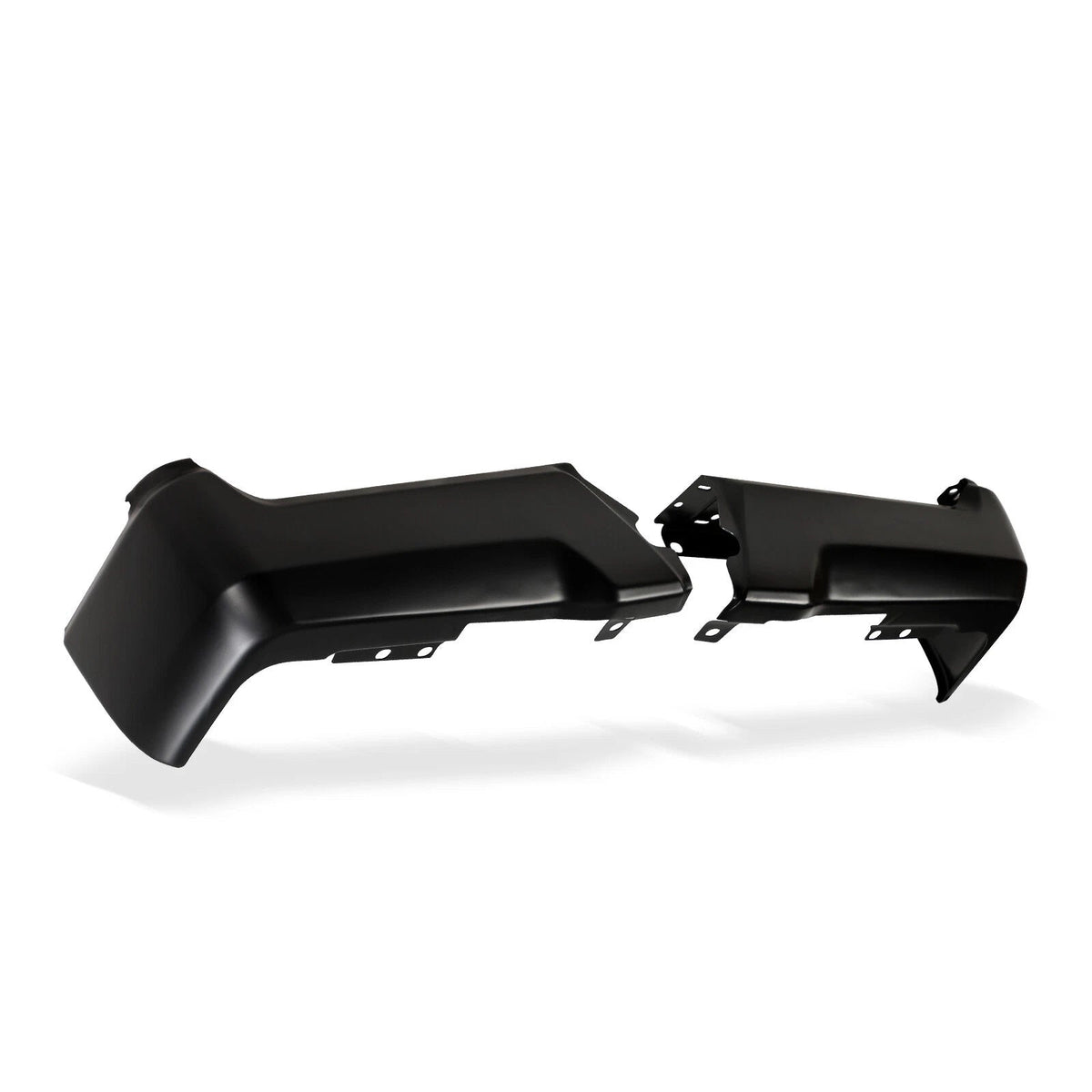 For F-250 F-350 F-450 Super Duty 2017-2022 Black Rear Step Bumper Face Bar Pair