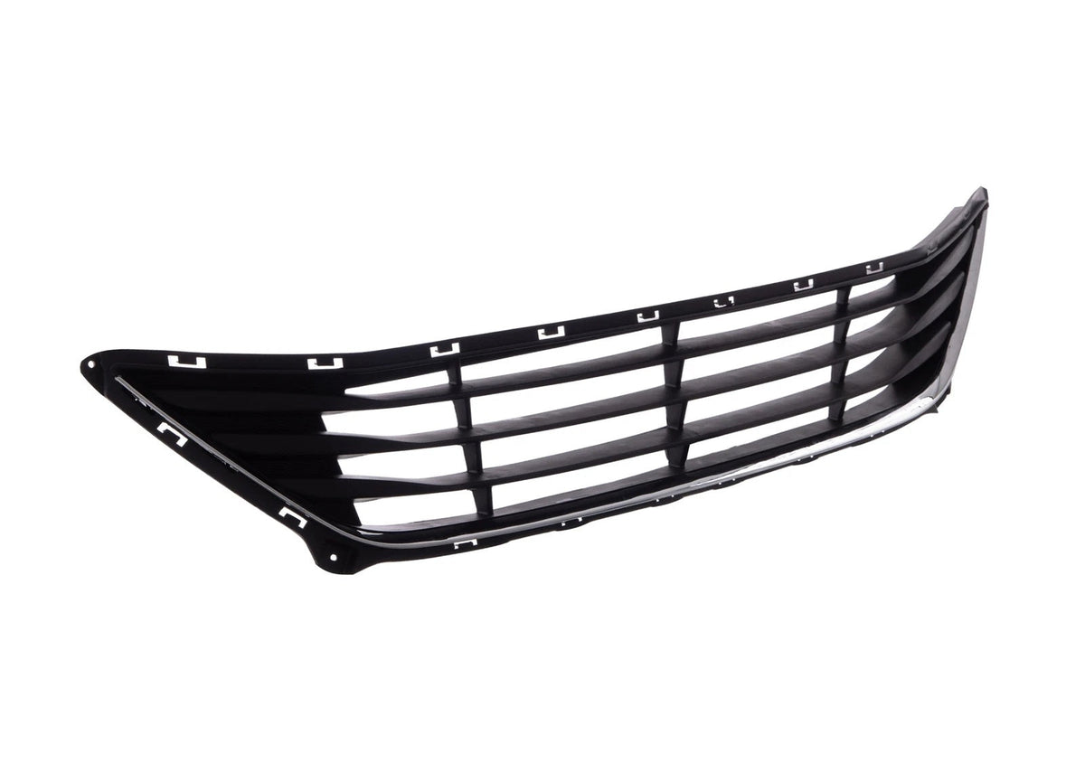 Front Lower Bumper Cover Grille w/ Chrome Molding For 2014-2016 Hyundai Elantra