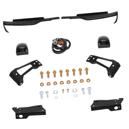 Silver Step Bumper Assembly Brackets Pads For Silverado Sierra 99-07 2500 3500