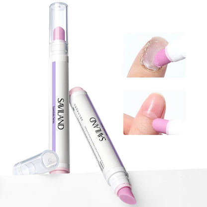 SAVILAND 2-Pack Cuticle Remover Pen | 45° Ceramic Tip, Hydrating Nail Care