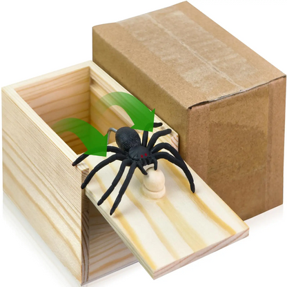 Wooden Spider Prank Box