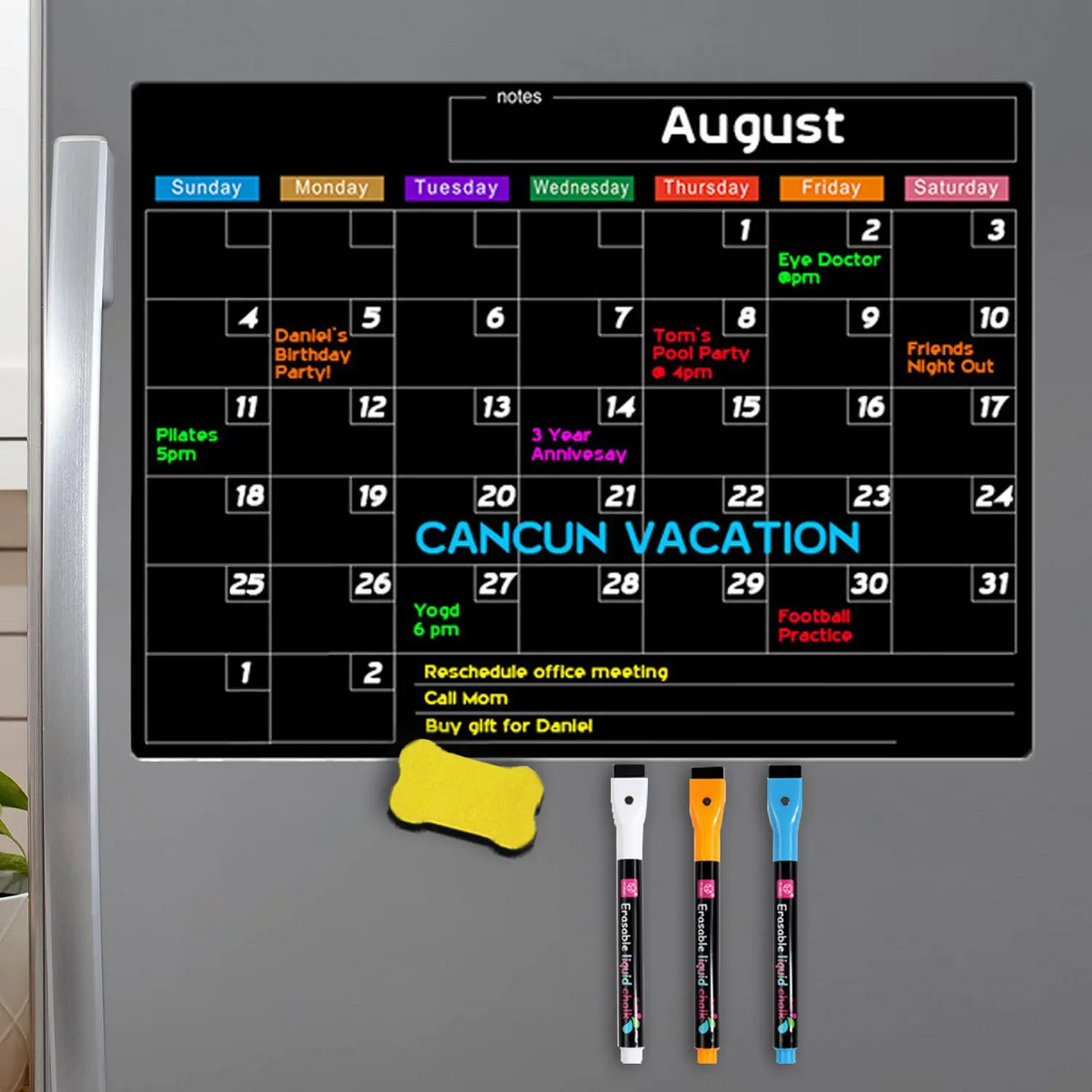 Magnetic Calendar – Monthly Planner Board