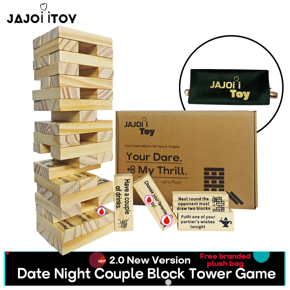 Couples Date Night Block Tower Game