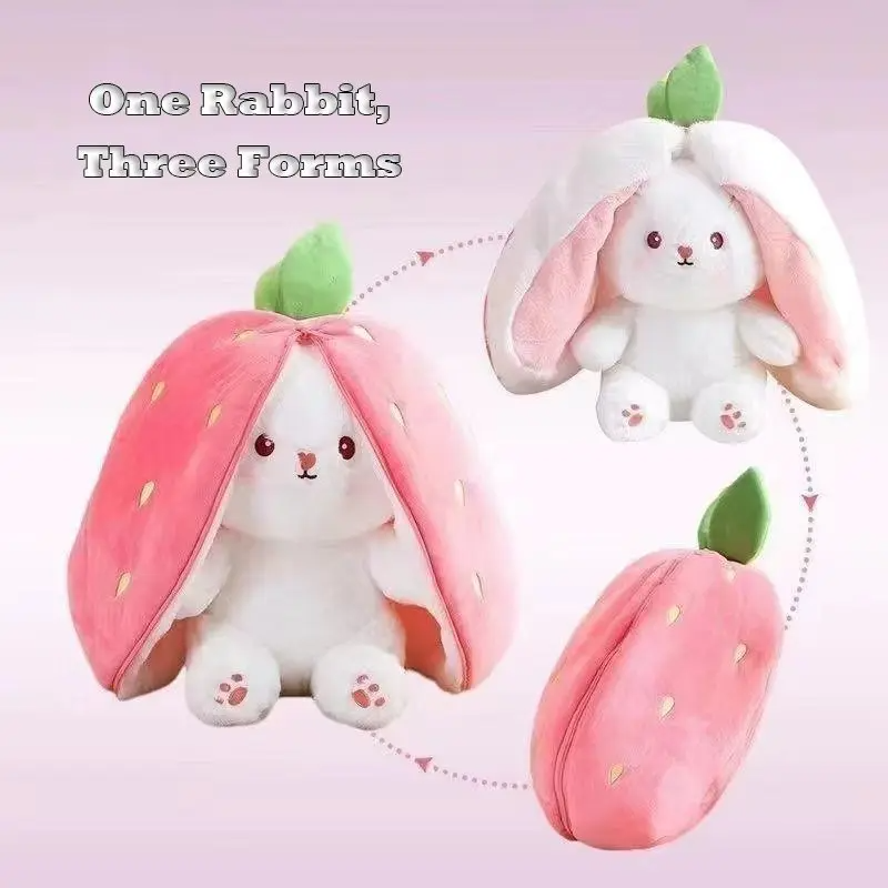 Kawaii Strawberry Bunny Plush Toy
