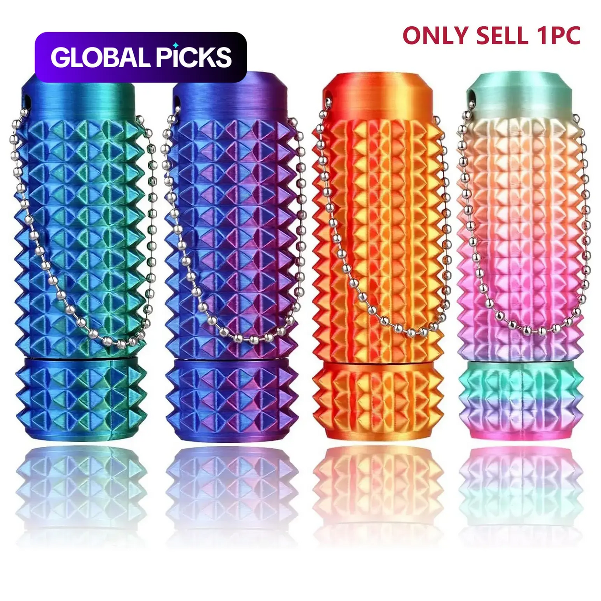 Spiky Sensory Fidget Toy Keychain