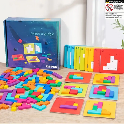 Wooden Brain Teaser Puzzle Blocks