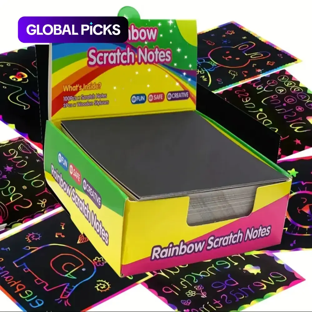 Magic Scratch Paper Art Pad for Kids