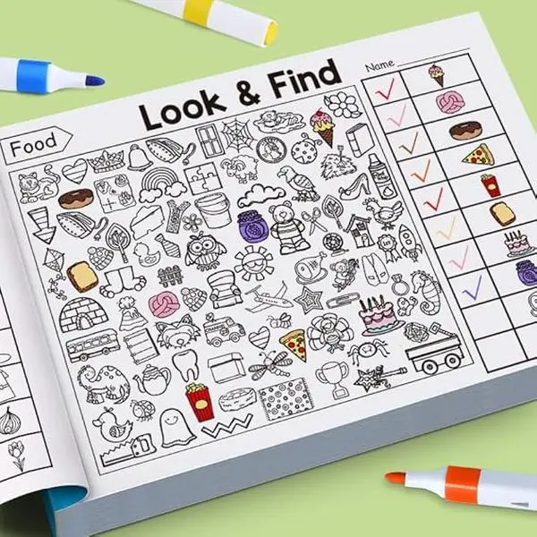Toddler Coloring & Look-and-Find Books for Ages 3-5