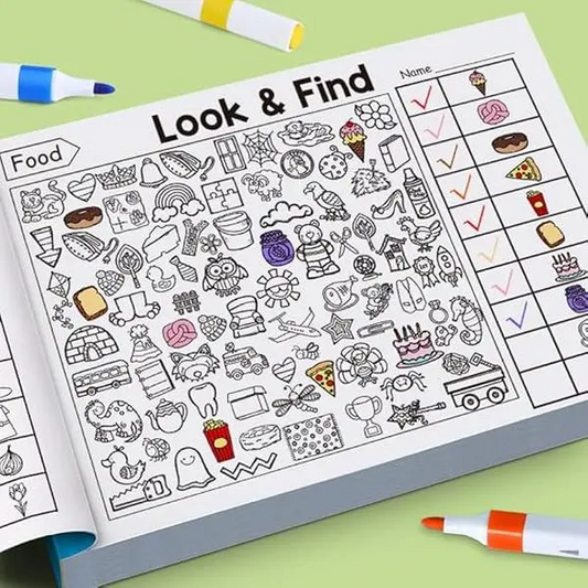Toddler Coloring & Look-and-Find Books for Ages 3-5