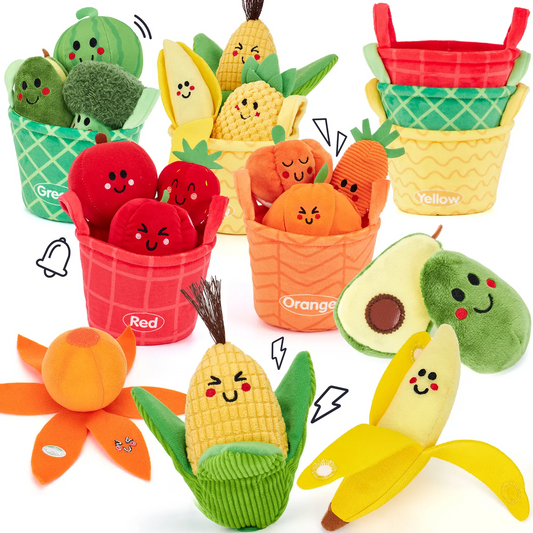 16-Piece Baby Fruit & Vegetable Sorting Toy