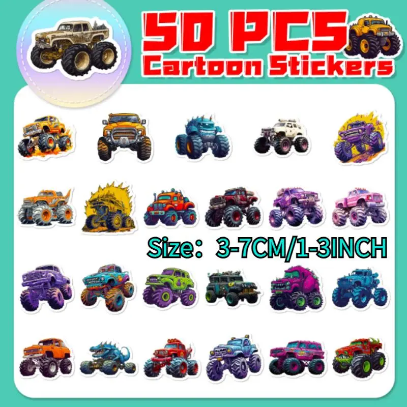 Monster Truck Stickers Pack