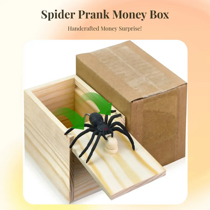 Wooden Spider Prank Box