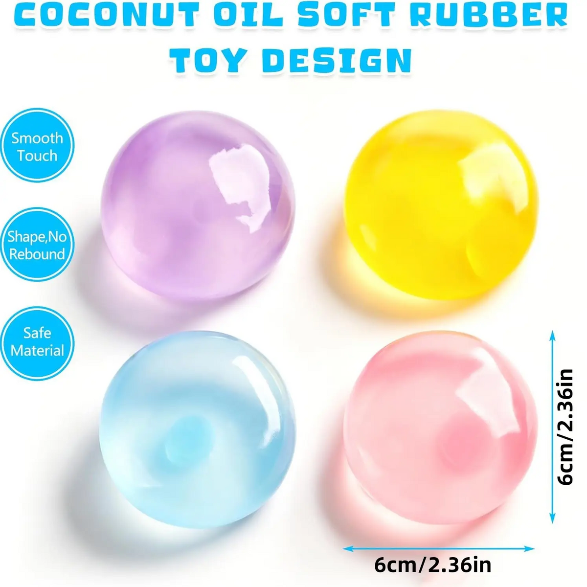 Coconut Oil Squishy Stress Ball