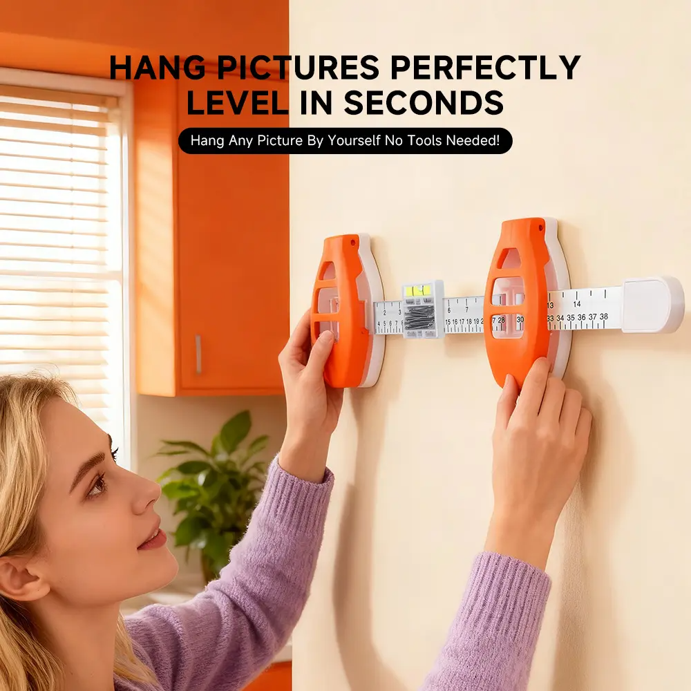 Picture Hanging Tool with Level & Ruler