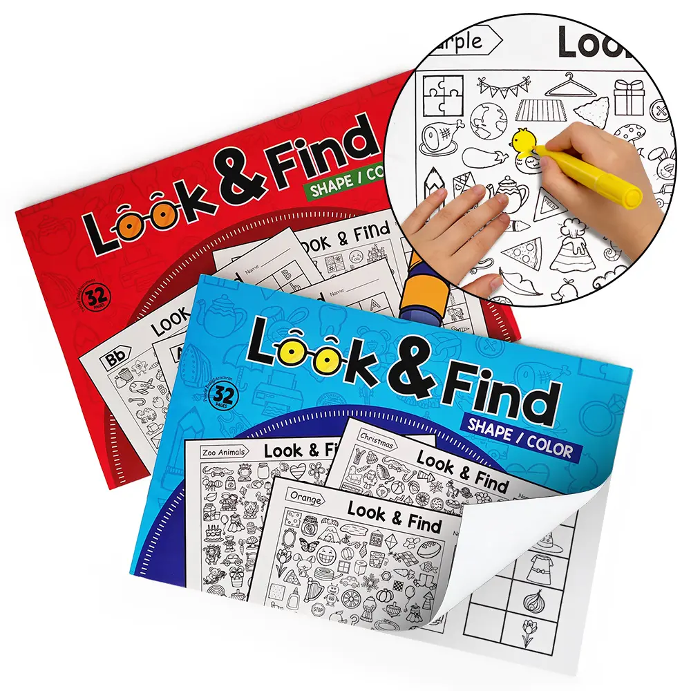 Toddler Coloring & Look-and-Find Books for Ages 3-5