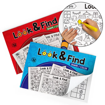 Toddler Coloring & Look-and-Find Books for Ages 3-5