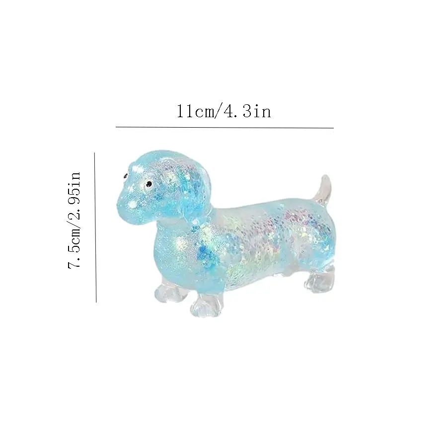 Dachshund Glitter Squishy Stress Ball