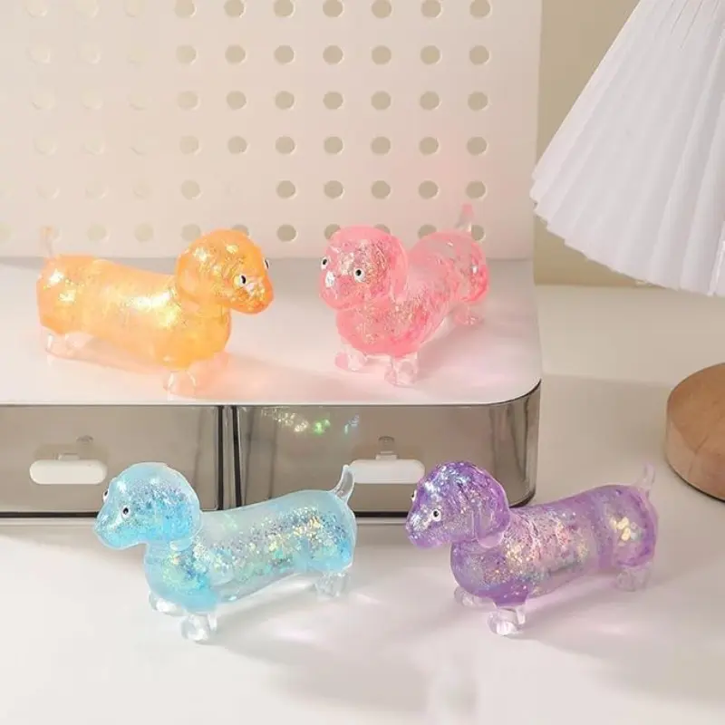 Dachshund Glitter Squishy Stress Ball