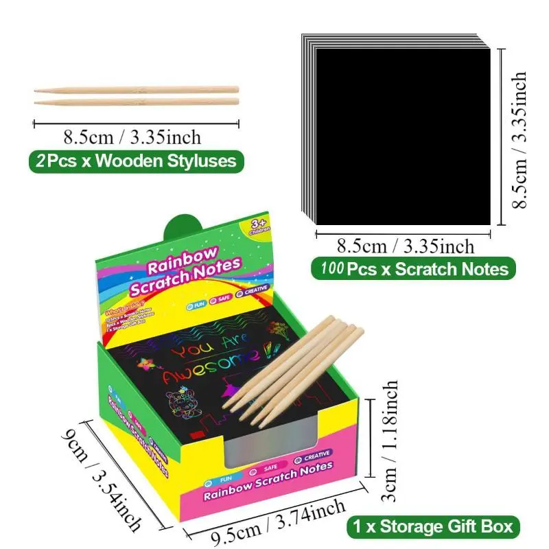 Magic Scratch Paper Art Pad for Kids