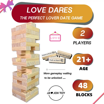 Couples Date Night Block Tower Game