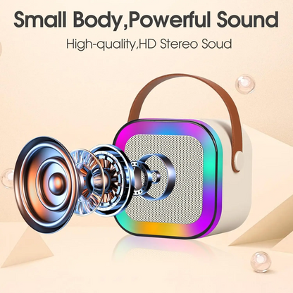 Mini Karaoke Machine with Microphone
