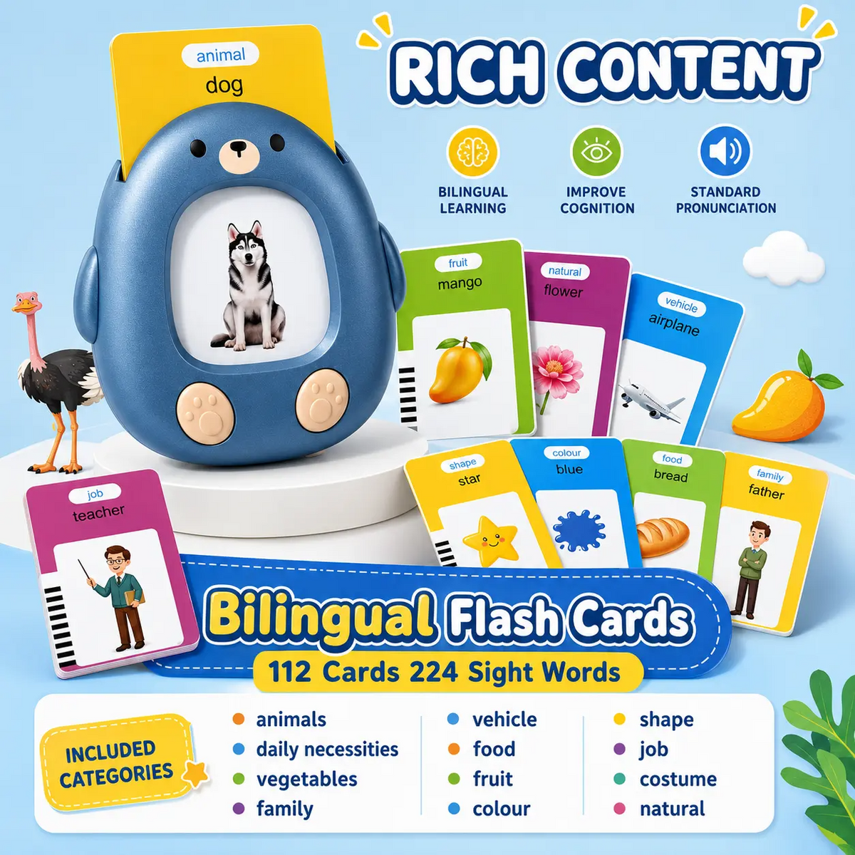 Talking Flash Cards for Toddlers