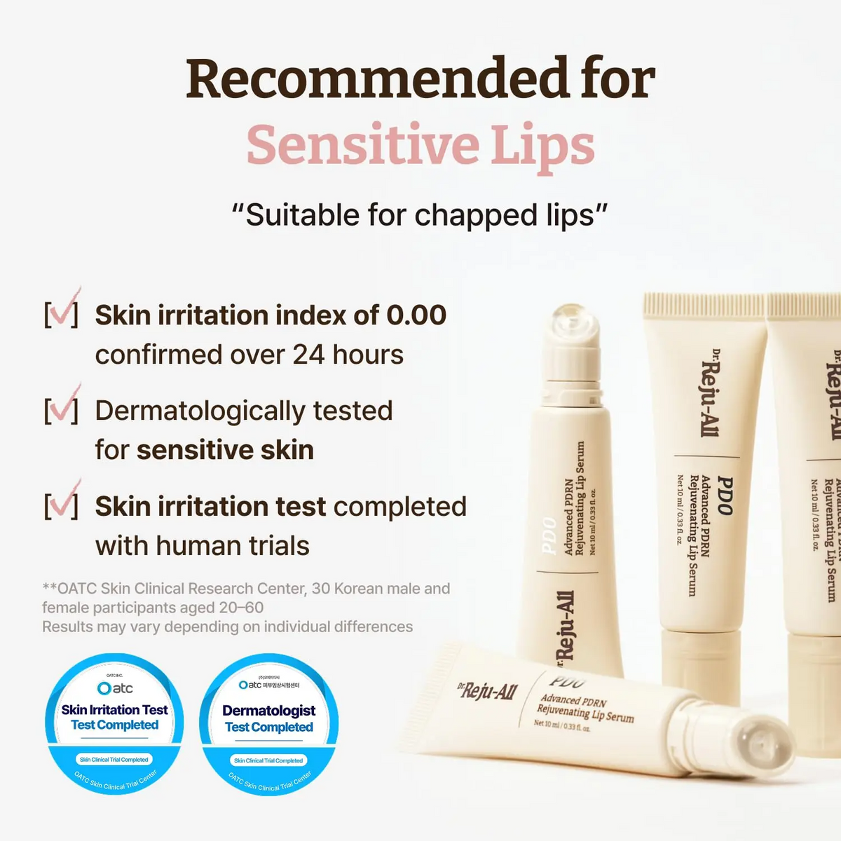 Advanced PDRN Lip Serum – Hydrating & Exfoliating Lip Balm for Glowy, Dewy Lips