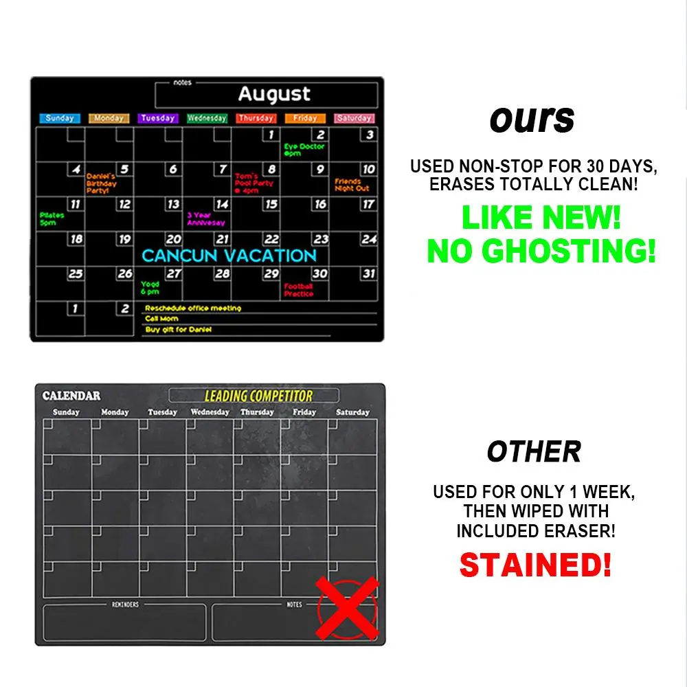 Magnetic Calendar – Monthly Planner Board