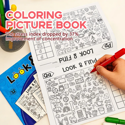 Toddler Coloring & Look-and-Find Books for Ages 3-5