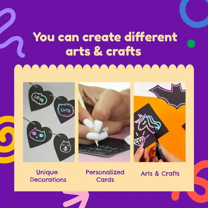 Magic Scratch Paper Art Pad for Kids