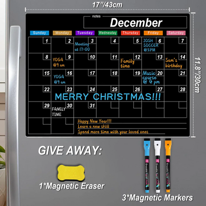 Magnetic Calendar – Monthly Planner Board
