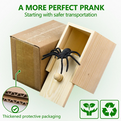Wooden Spider Prank Box