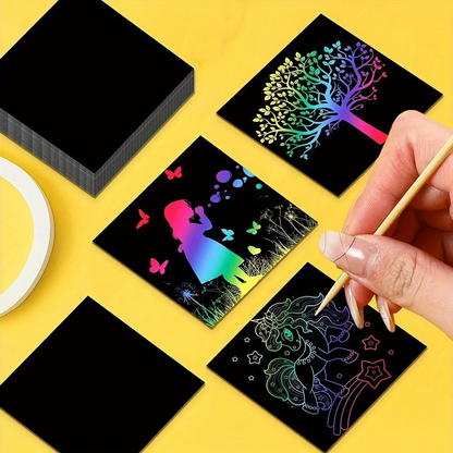 Magic Scratch Paper Art Pad for Kids