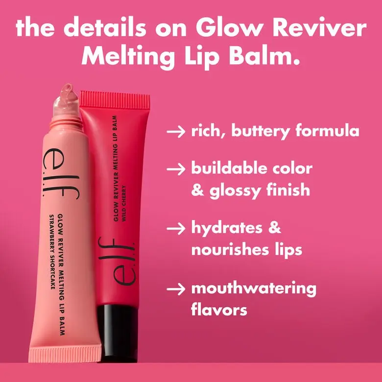 e.l.f. Glow Reviver Melting Lip Balm – High-Gloss Shine & Hydration