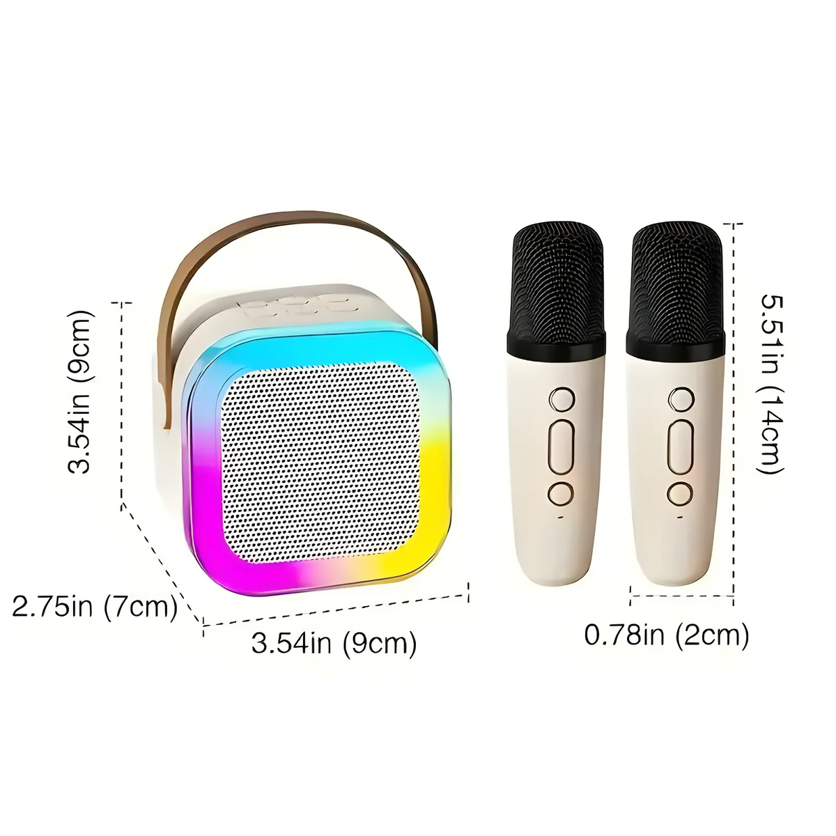 Mini Karaoke Machine with Microphone