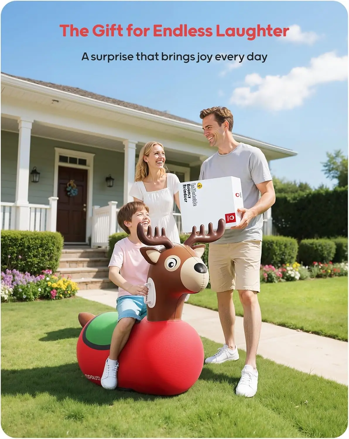 Inflatable Bouncy Animal Hopper Toy