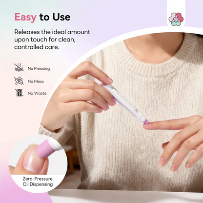 SAVILAND 2-Pack Cuticle Remover Pen | 45° Ceramic Tip, Hydrating Nail Care