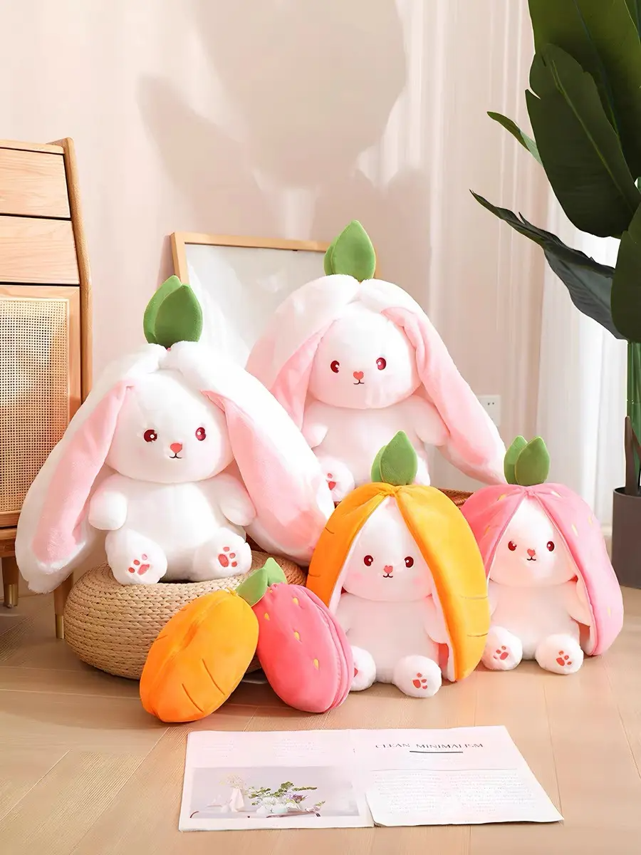 Kawaii Strawberry Bunny Plush Toy