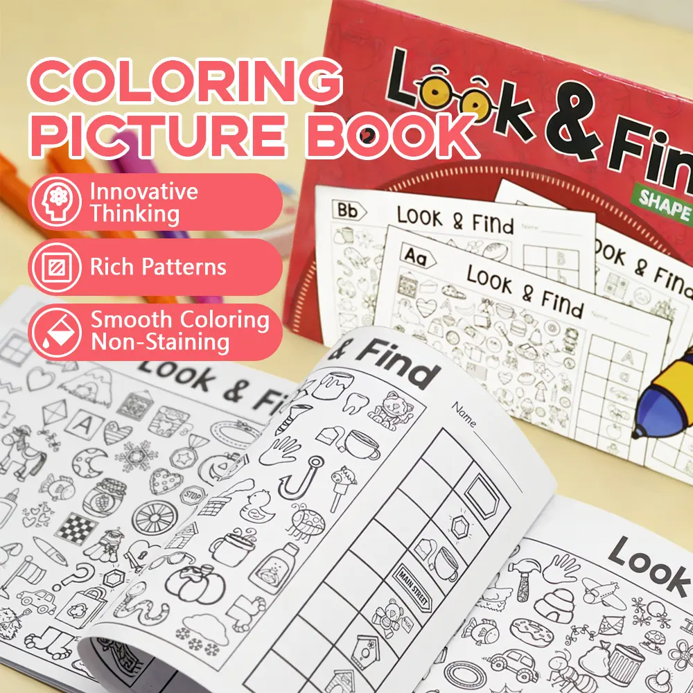 Toddler Coloring & Look-and-Find Books for Ages 3-5