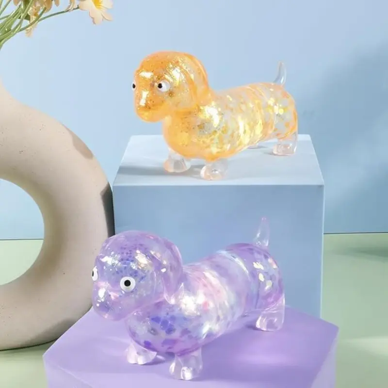 Dachshund Glitter Squishy Stress Ball